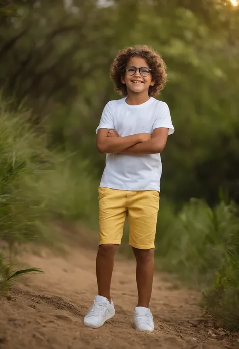 Homem: Arrysson, 42 anos, alto, round eyeglasses, com barba rala, de cor branca, olhos castanhos claros, pouco cabelo. Mulher: Arianny, 35 anos, alta, de cor morena clara, muito cabelo, bonita. Crianca: Vitor, 8 anos, de cor branca, cabelo curto castanho, ...