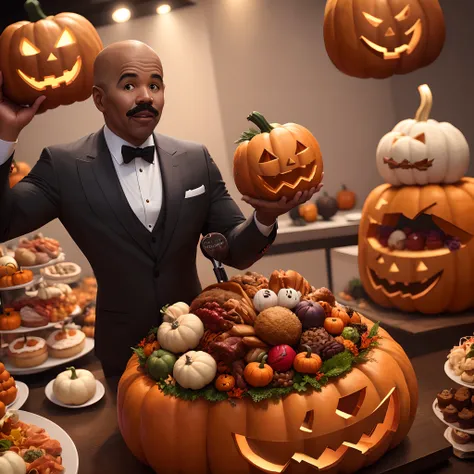 steve harvey In a turkey holloween custom