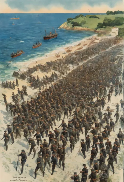 image of the Gallipoli War during the First World War in Turkey