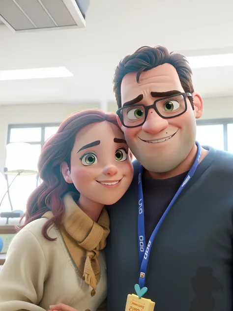 romantic couple, igual aos filmes Disney Pixar