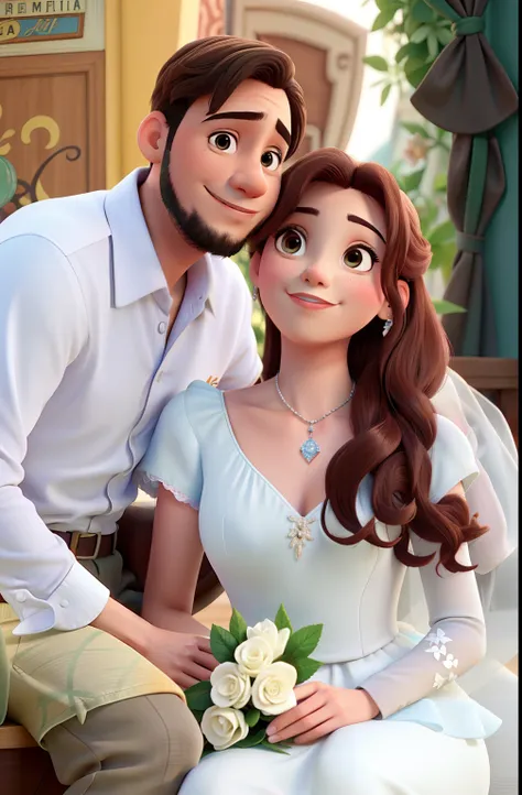 Casal feliz igual filme da Disney amor