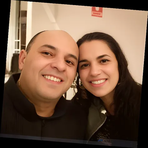 there is a man and a woman that are smiling for a picture, by Nándor Katona, in sao paulo, happy couple, foto realista, foto, andrea rocha, david rios ferreira, profile pic, profile image, by Maria Helena Vieira da Silva, muy definido, blog-photo, edon gur...