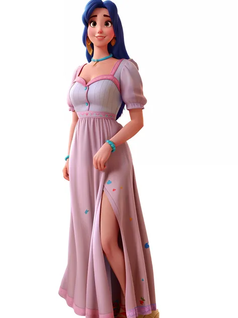 MULHER BONITA DE VESTIDO ESTILO DISNEY PIXAR, ALTA QUALIDADE, MELHOR QUALIDADE