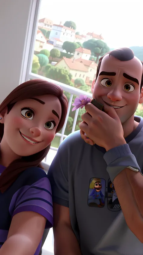 Casal estilo Pixar