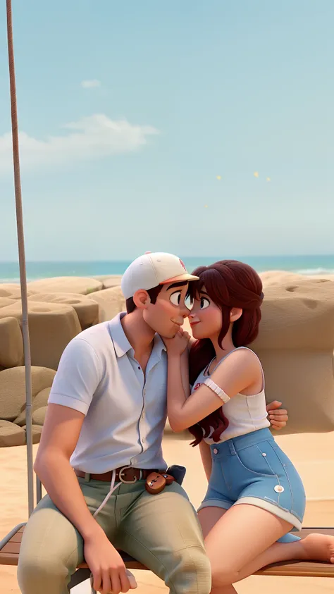 romantic couple, igual aos filmes Disney Pixar