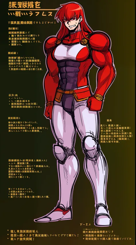 tall man, , long hair, red hair, muscular male,portrain solo focus, 1character, sentai armor, , man berserker, fantasy medieval,walking, full body, walking, stanfding,