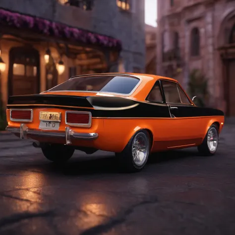 um Ford corcel Gt, inspired by Pixar animation, with a touch of the movie "Cars".