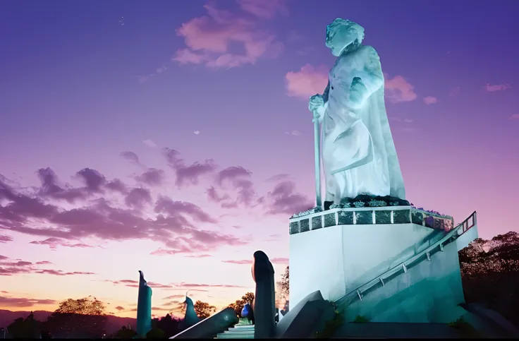 monumento, horto, estatua, granito, estilo disney pixar, alta qualidade, boa qualidade