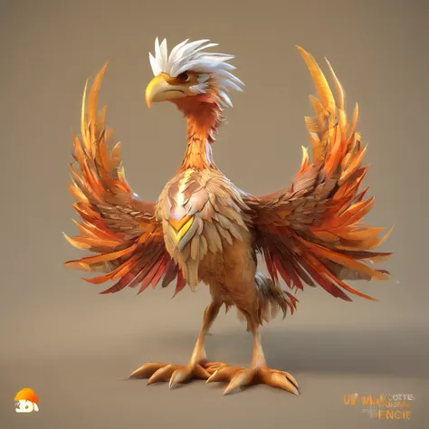 Um mascote de fenix