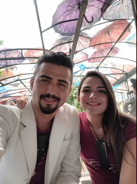 There are two people sitting under an umbrella-covered area, Directed by: Nandor Soldier, vacation photo, In Sao Paulo, Fotografia tirada em 2 0 2 0, Casal feliz, Foto POV, by Gina Pellón, Directed by: Luis Miranda, divertindo-se, Tiro na Nikon Z9, by Amel...