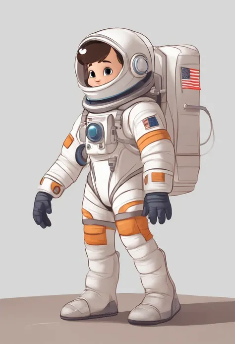 (a happy,cute,lively:1.1) kid,(short hair,spiky hair),(wearing,astronaut,costume:1.1),(standing,proudly),(white background),(brightly lit),(toon:1.1),(Pixar-style,movie:1.1),(3D,rendered),(cartoon-like,expression:1.1),(detailed face),(asymmetrical,features...