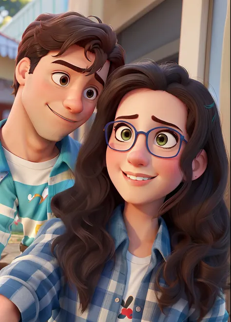 Casal feliz igual filme da Disney amor