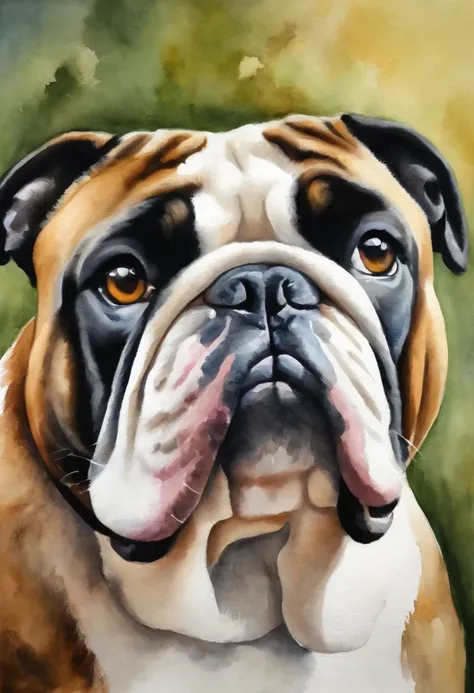 Crie uma imagem realista de um cao filhote da raca bulldog frances filhote com pelagens tigrado