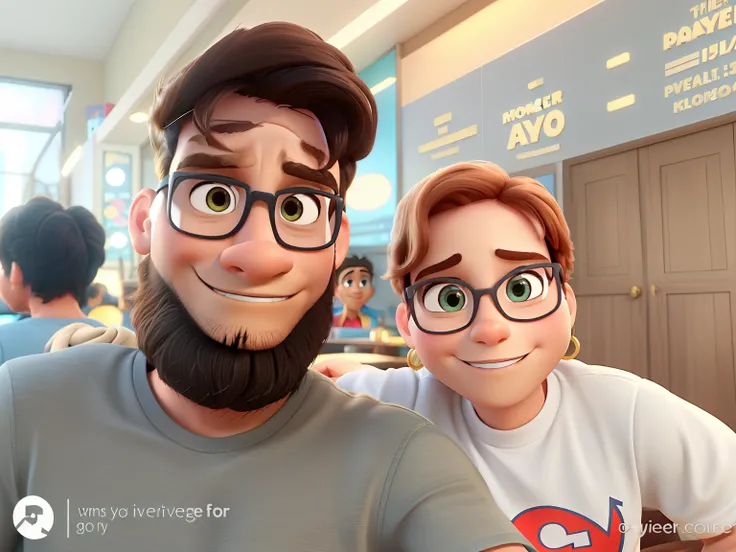 Mulher e homem estilo Disney pixar ,alta qualidade,melhor qualidade