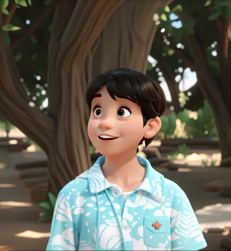 A 5-year-old disney pixar style, alta qualidade, melhor qualidade