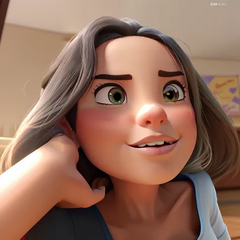 mulher estilo poster da disney pixar alta qualidade  melhor qualidade