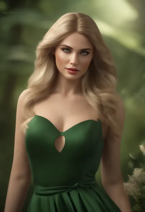 Immerse yourself in the elegance and sophistication of a gorgeous blonde girl with captivating sparkling green eyes. Use 3D techniques and Octane rendering in 8K resolution to create a hyper-realistic portrait of your detailed face. Intricate sharp details...