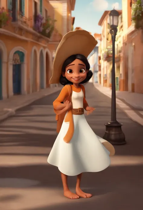 Id like a Disney-style animation
Pixar.
The setting is in the city of Uberlândia.
The main character is a 34-year-old woman, jovem, sorridente, com cabelo loiro e liso, olhos verdes, Um cabelo longo. The animation needs to be complete, The skirt is long an...