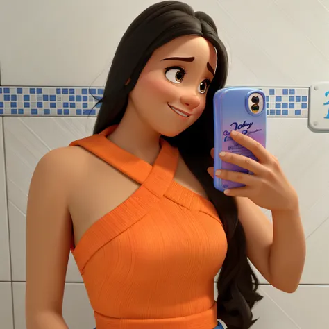 Uma mulher estilo disney pixar, alta qualidade, melhor qualidade