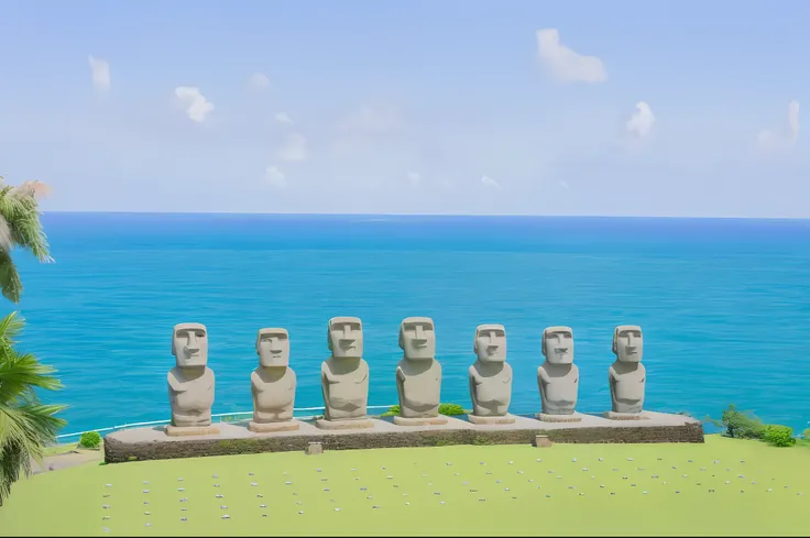 （hight resolution：1.1）、top-quality、（​masterpiece：1.2）Moai