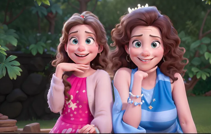 Disney 100 Years and Pixar. Keep the original features of the children and put casttde background of princesses