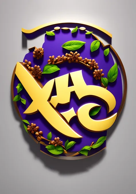 3D logo with the name açai of the Northeast