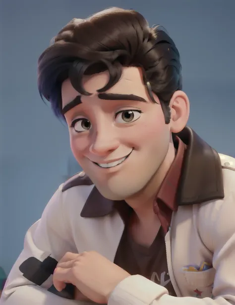 Create a high-quality Disney PIXAR poster of Elvis Presley, melhor qualidade