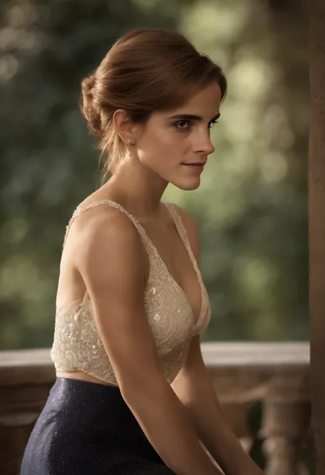 (((Emma Watson))), (ao fundo, a lareira pisca;), ( Mamalhuda++), olhos grandes, (small head), (( Sexy underwear))), (umbigo), (fotorrealista), (ray tracing), (Cinema lighting), (foco nítido), 鎖骨, (Rosto detalhado), Texturas de pele naturais e realistas, Ro...