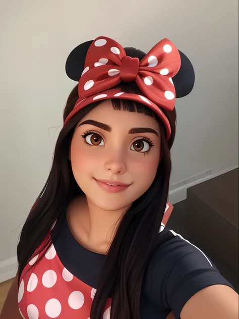 Uma mulher morena clara estilo Disney pixar, alta qualidade, melhor qualidade