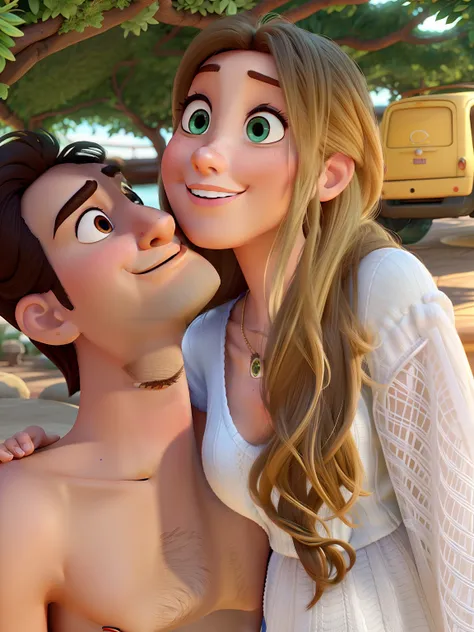 Mulher e homem estilo Disney pixar ,alta qualidade,melhor qualidade