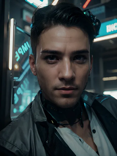 cyberpunk handsome boy, realistic face ,8k, ultra realistic,