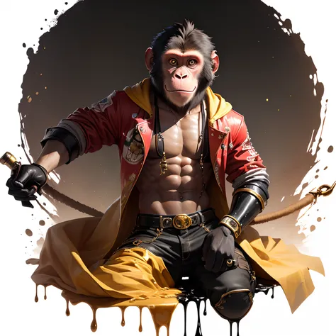 Monkey with drip and lean