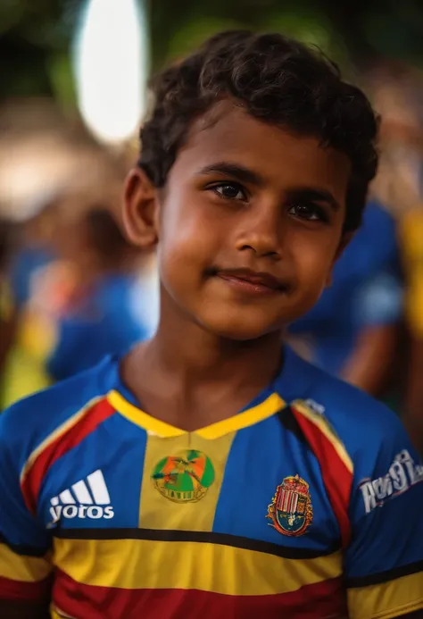 Boy supporter of the club Náutico Capibaribe, Recife, Pernambuco