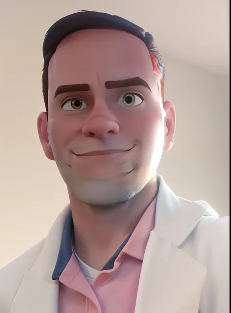 Um homem moreno estilo Disney pixar, alta qualidade, melhor qualidade