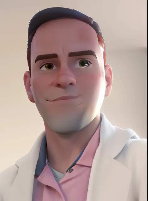 Um homem moreno estilo Disney pixar, alta qualidade, melhor qualidade