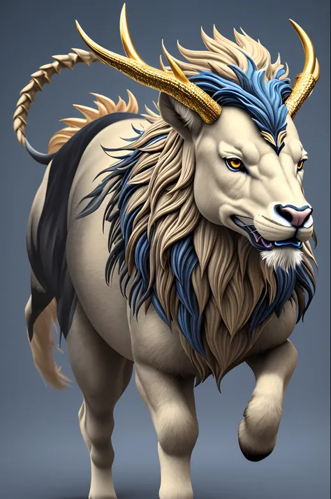 Anthropomorphic Kirin, anthropomorphism. Kirin is a legendary mythical creature with the body of a horse or deer, the head of a dragon, the horns of a deer, the scales of a fish, and the tail of a lion, among other features. It is depicted with a golden an...