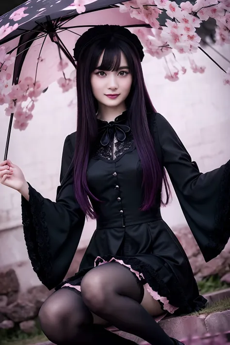 gothic lolita、gotik、18year old、boredom、garterbelts、knee high socks、a slight smil、a sexy、glamour、shadings、wretched、beautie、glamor...