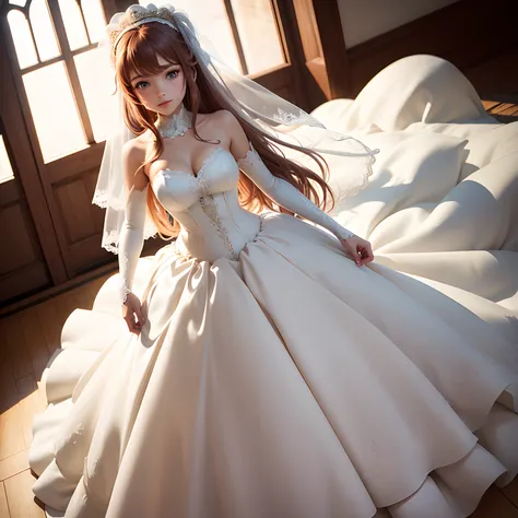 DDLC Monika Wedding Dresses --auto