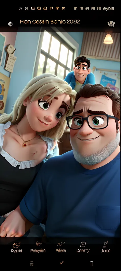 romantic couple, igual aos filmes Disney Pixar