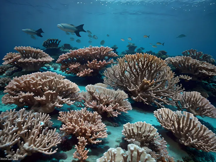 Exquisite Coral Reefs: Teeming with vibrant marine life and colorful corals, an underwater paradise.