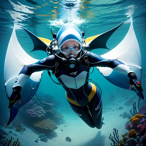 Manta Diving Beauty