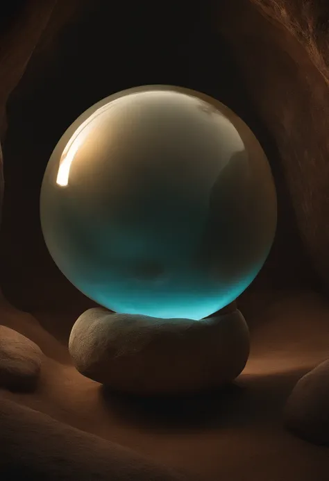 Create captivating images of extraterrestrials, Standing in a mysterious stone ball. These aliens should be depicted like this, To convey their otherworldly nature, And a sphere of stones should surround them, A hint of their importance or purpose. The sce...