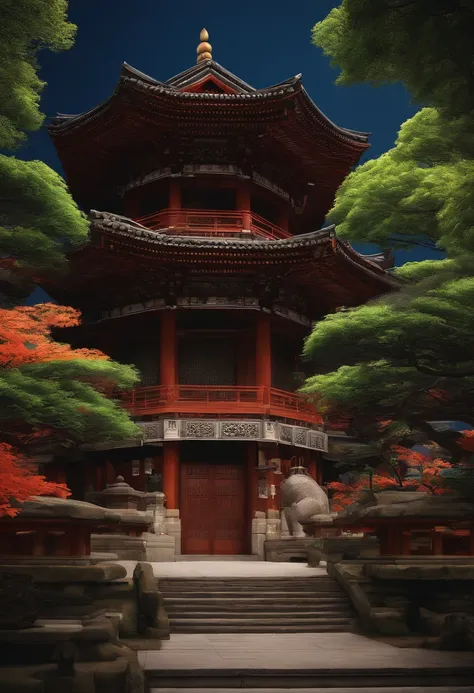 master part, ultra detalhado, background is temple, Kochou Shinobu