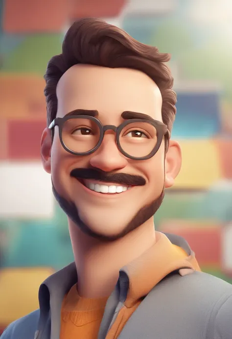 Smiling Man Illustration, sorriso insano, Homem de pele marrom com um sorriso gigante, happily smiling at the camera, sorriso atrevido, hes smiling, sorriso muito grande, Macho sorridente, foto de perfil headshot, rindo sorriso enorme, desenhando no estilo...