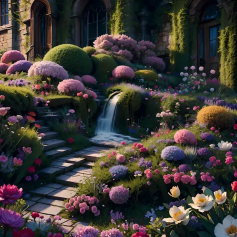 masterpiece,(best quality:1.3),
fantasy_world,Garden,castles.flowers.morning light