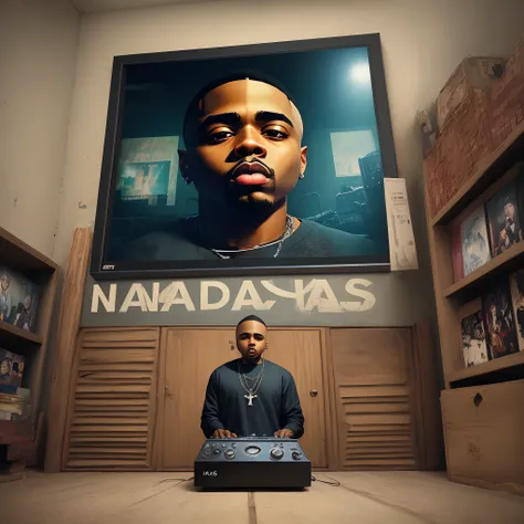 Create a replica of Nas illmatic album cover