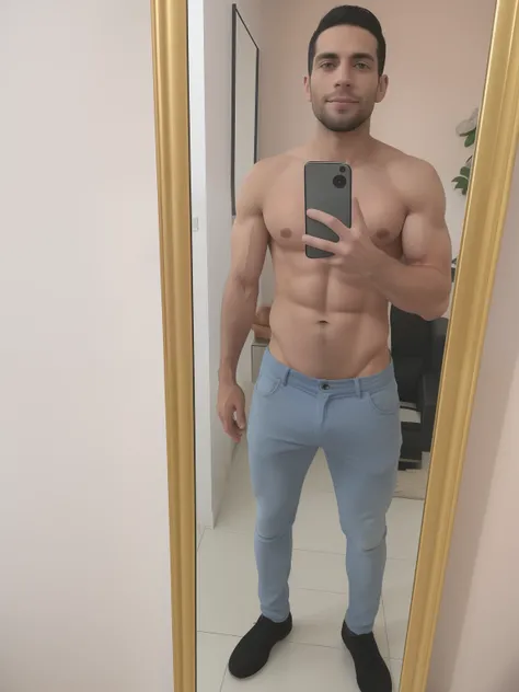 Theres a man whos taking a picture in a mirror, foto fit, 2 7 anos, Rasgado, 2 3 anos, (38 anos), 2 9 anos, magro, mas musculoso, 2 8 anos, 2 2 anos, Prefeito, ele tem cerca de 3 0 anos de idade, ele tem cerca de 30 anos