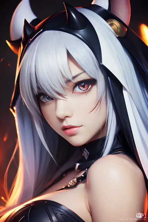 guiltygear，Dizzy，Demon God，((ULTRA Quality:1.2))，((Super beautiful face，The eye，artworks，A detailed face，超A high resolution))，1girll，is looking at the camera，full bodyesbian，8k，​masterpiece