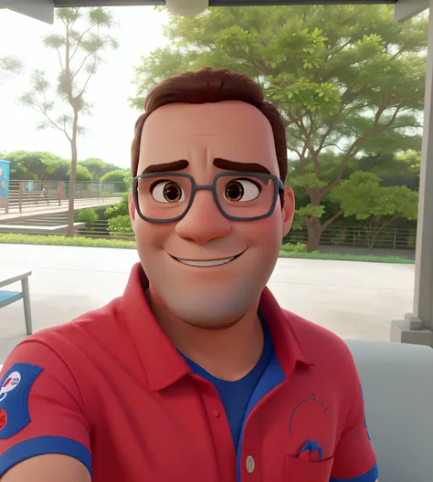 estilo Disney Pixar, homem pele clara, melhor qualidade, alta qualidade.