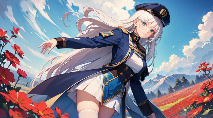 Vladilena Milise, From the anime "86", appears as a brave and determined young woman. Her appearance reflects a mixture of grace and strength. Her white hair blends harmoniously with her bright blue eyes, that radiate intelligence and determination,She als...